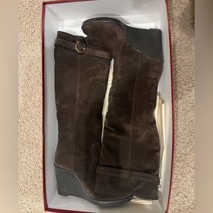 Salvatore Ferragamo Women’s Suede Boots (Size 9 1/2 B)